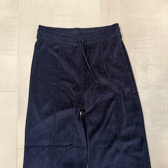 NWT H&M Wide-Leg Velour Joggers - Picture 5 of 8